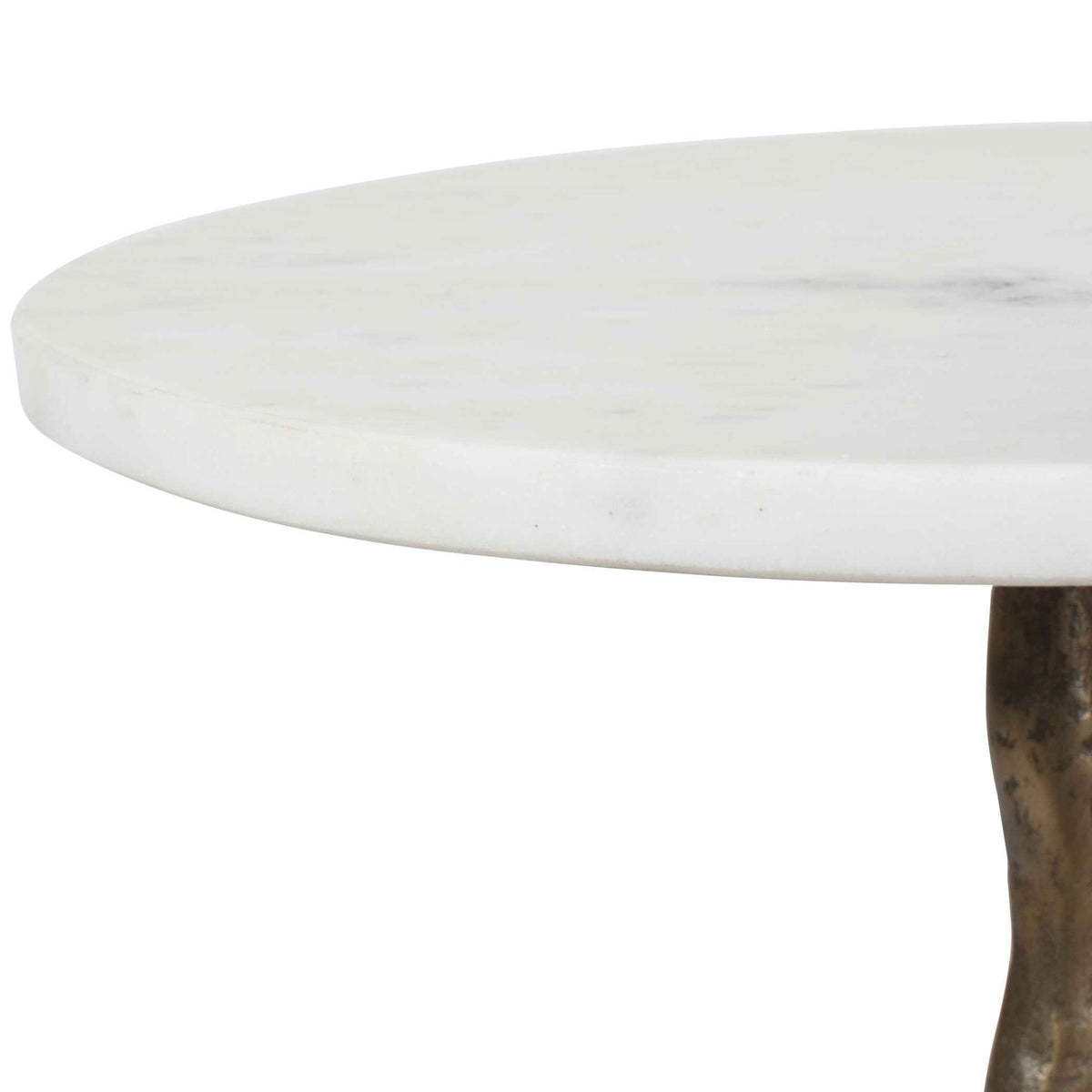 Calais White Marble Accent Table Accent & End Tables| Uttermost