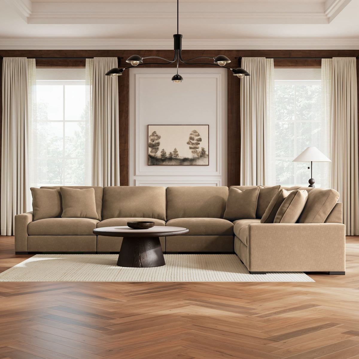 Calden 5-Piece Sectional Sectionals| Ashley Homestore