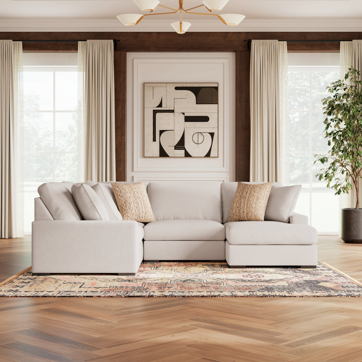 Calden 6-Piece Sectional with Chaise Sectionals| Ashley Homestore