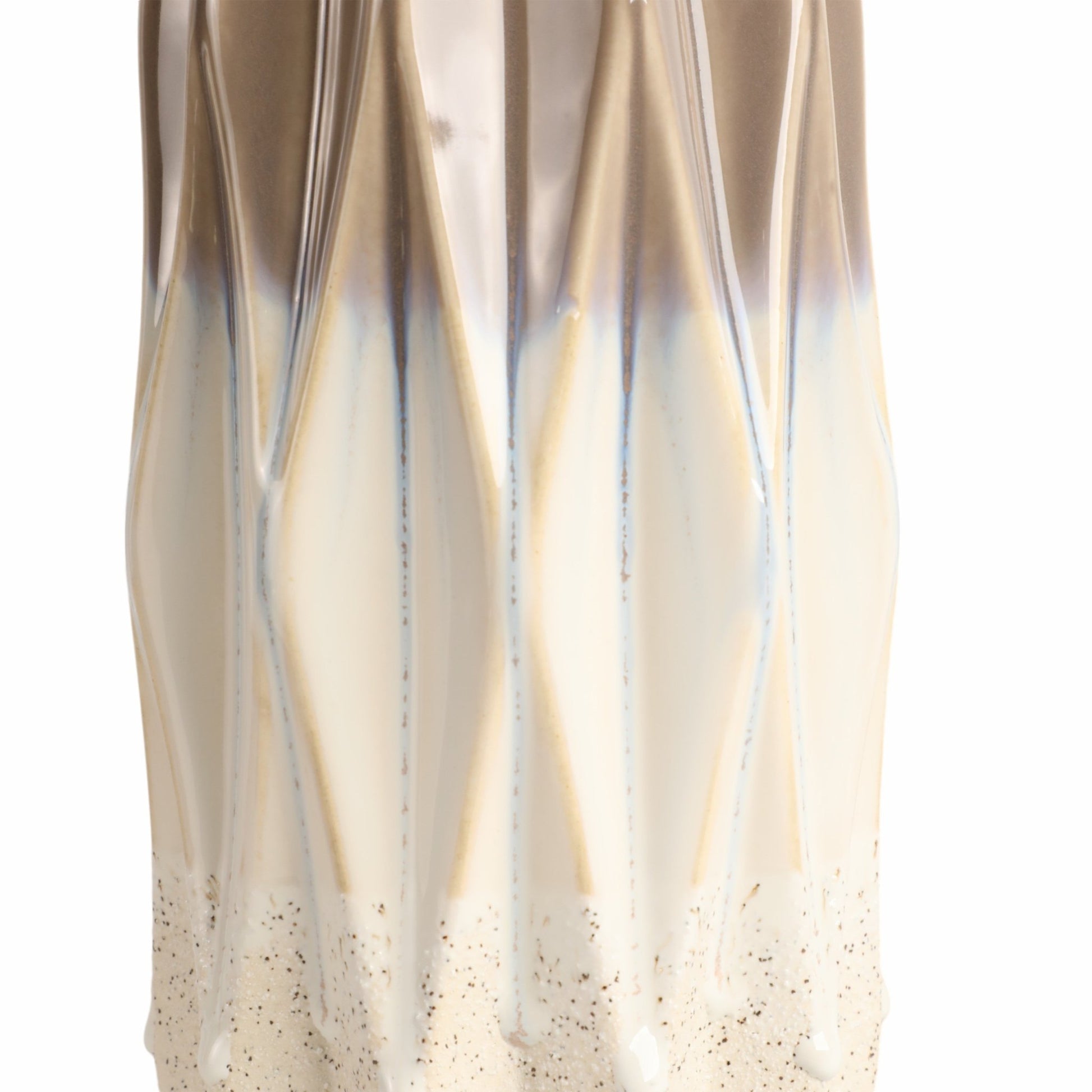 Calista Cream Glaze Vase Vases and Jars| Sagebrook Home