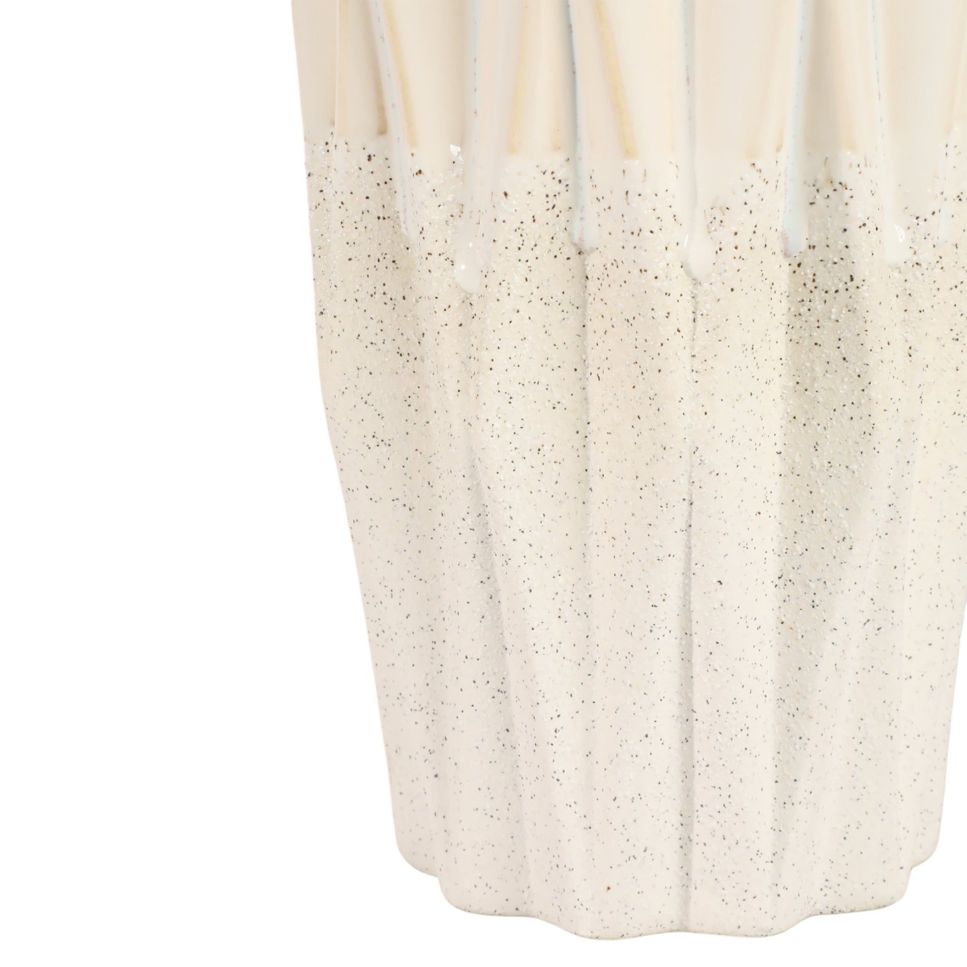 Calista Cream Glaze Vase Vases and Jars| Sagebrook Home