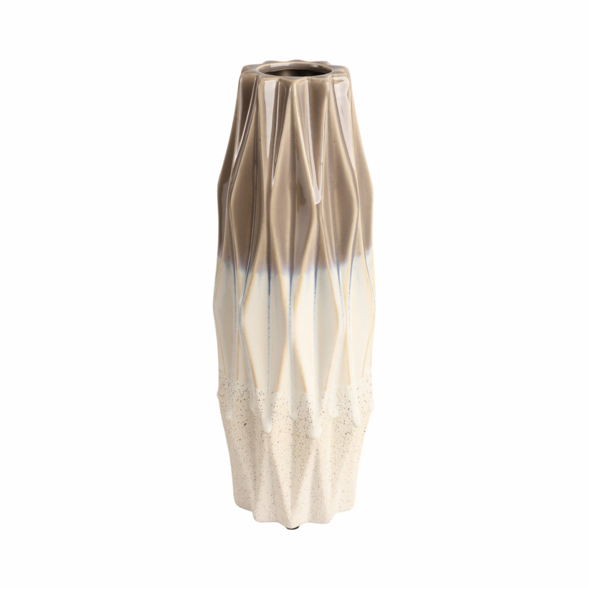 Calista Cream Glaze Vase Vases and Jars| Sagebrook Home