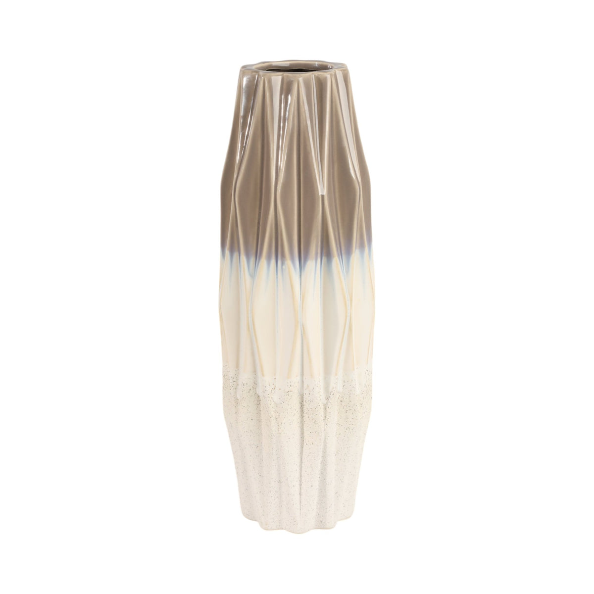 Calista Cream Glaze Vase Vases and Jars| Sagebrook Home