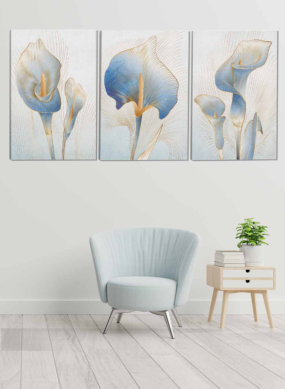 Calla Flower Abstract Paintings(set of 3) Paintings & Pictures| LOWHA