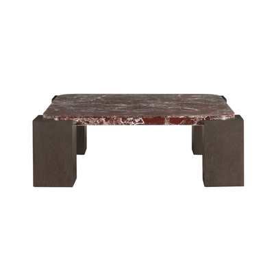 Calla Red Marble Coffee Table - Al Rugaib Furniture