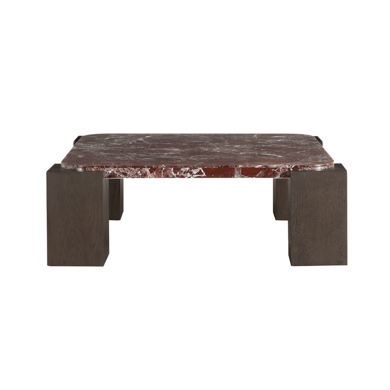 Calla Red Marble Coffee Table - Al Rugaib Furniture