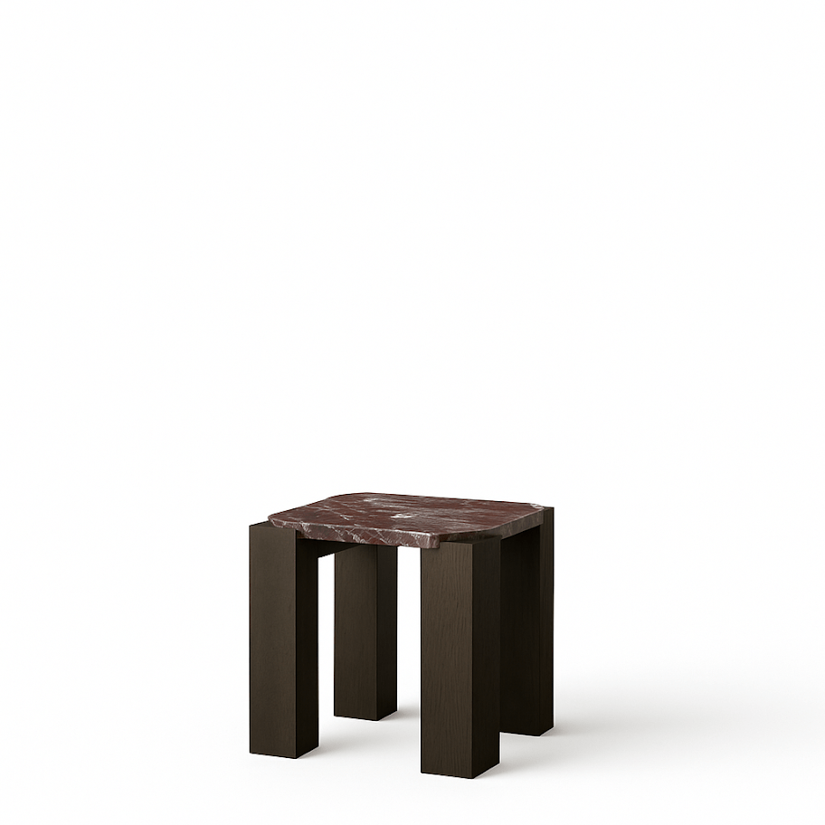 Calla Side Table - Red Marble Accent & End Tables| AlRugaib Furniture