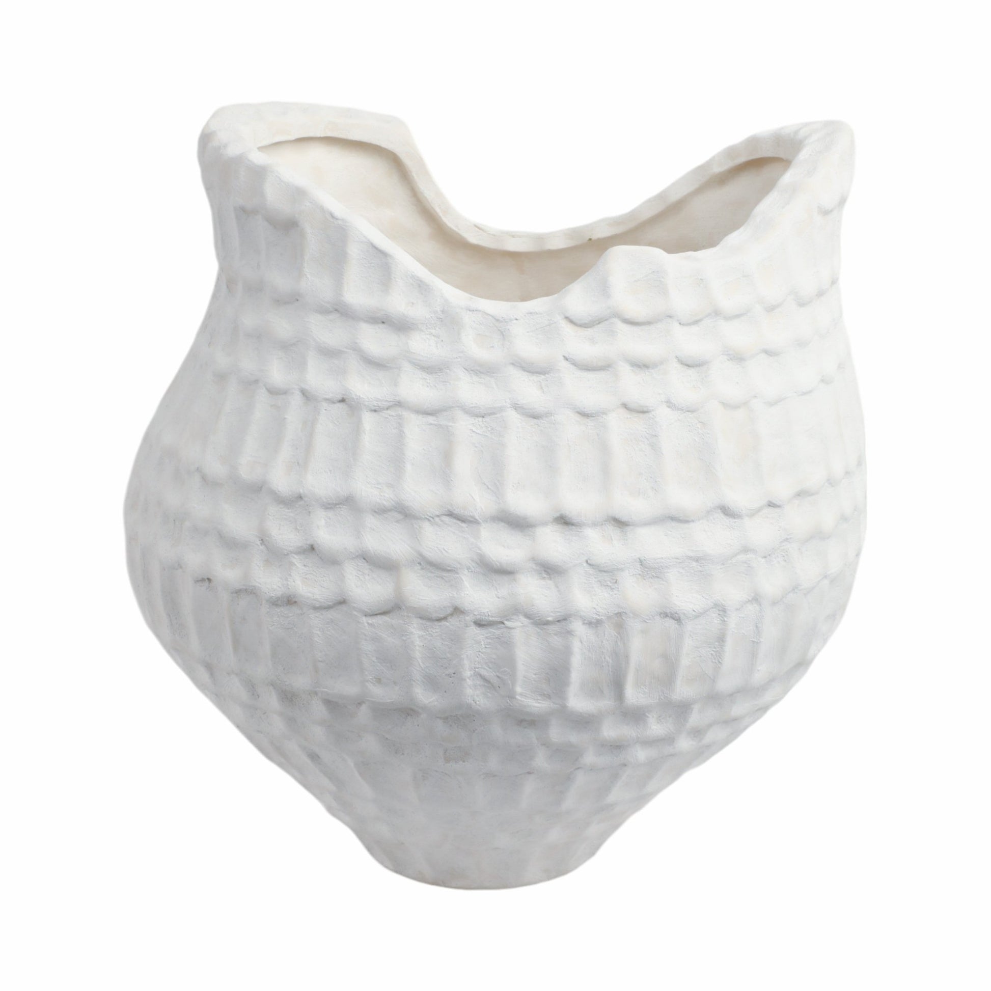 callan 3d Printed Porcelain Vase, Ivory Vases and Jars| Sagebrook Home