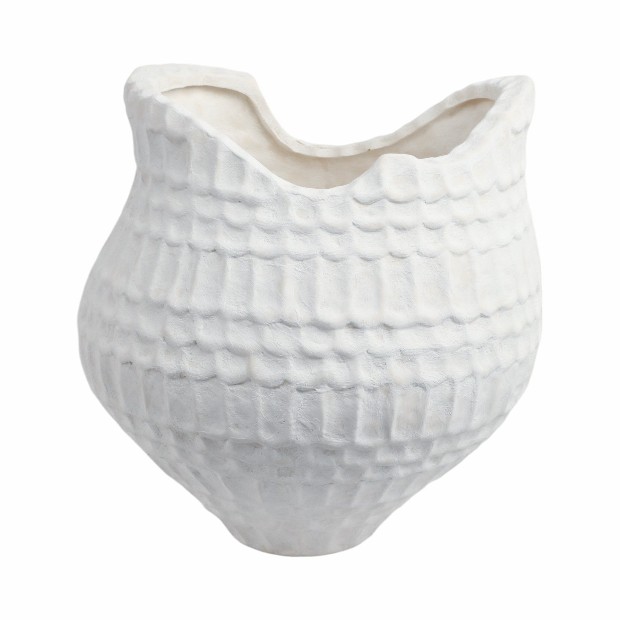 callan 3d Printed Porcelain Vase, Ivory Vases and Jars| Sagebrook Home