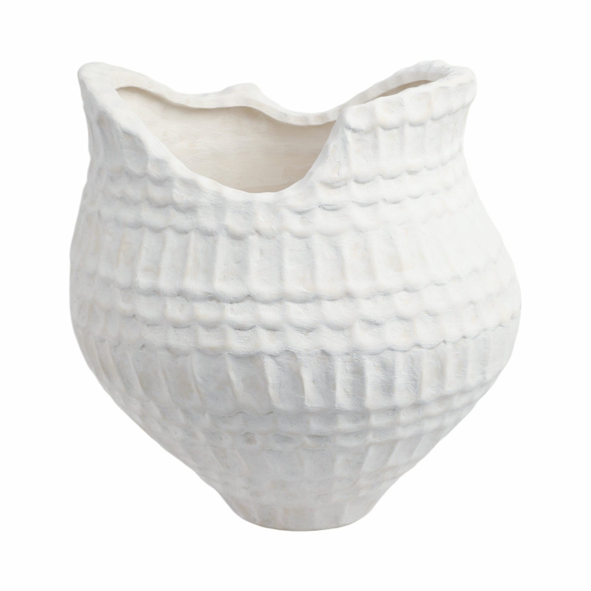 callan 3d Printed Porcelain Vase, Ivory Vases and Jars| Sagebrook Home