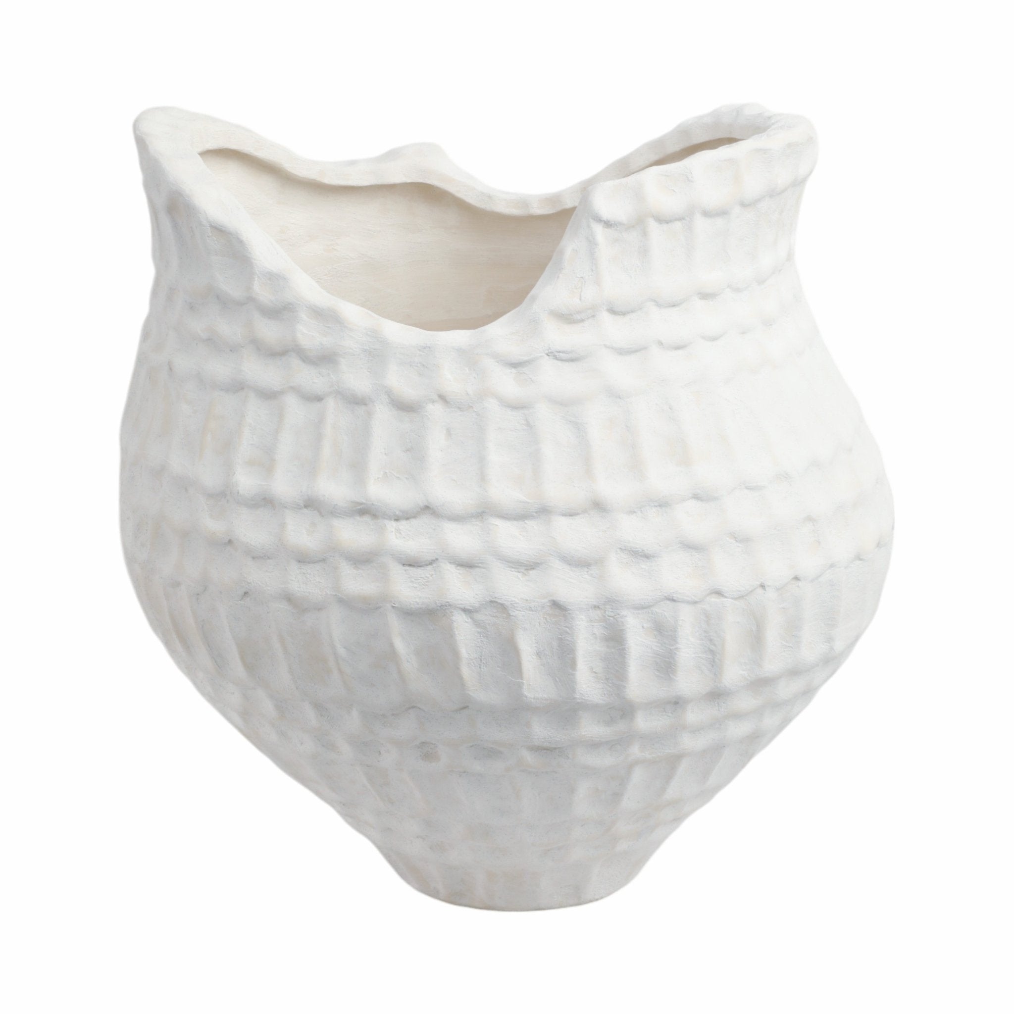 callan 3d Printed Porcelain Vase, Ivory Vases and Jars| Sagebrook Home