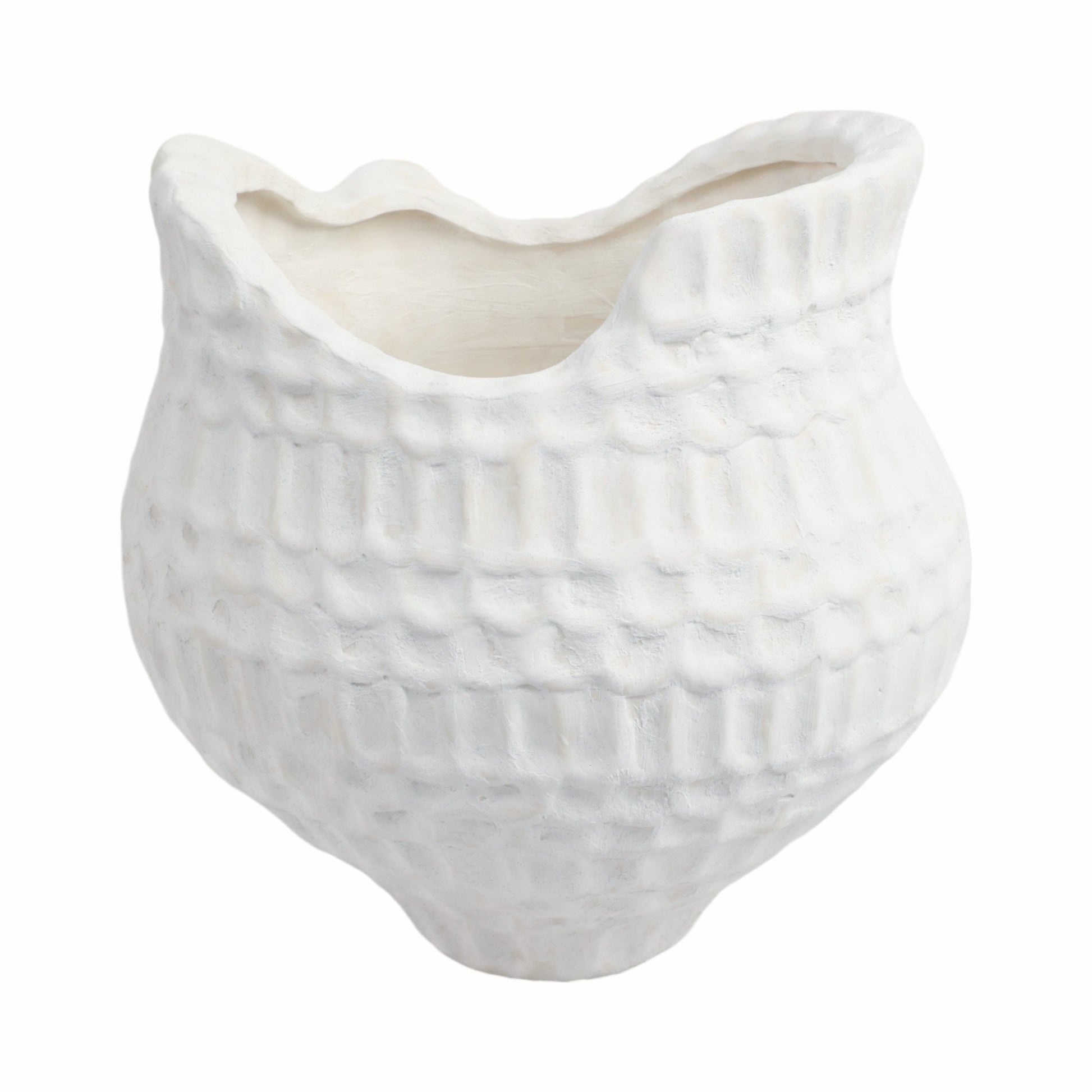 callan 3d Printed Porcelain Vase, Ivory Vases and Jars| Sagebrook Home