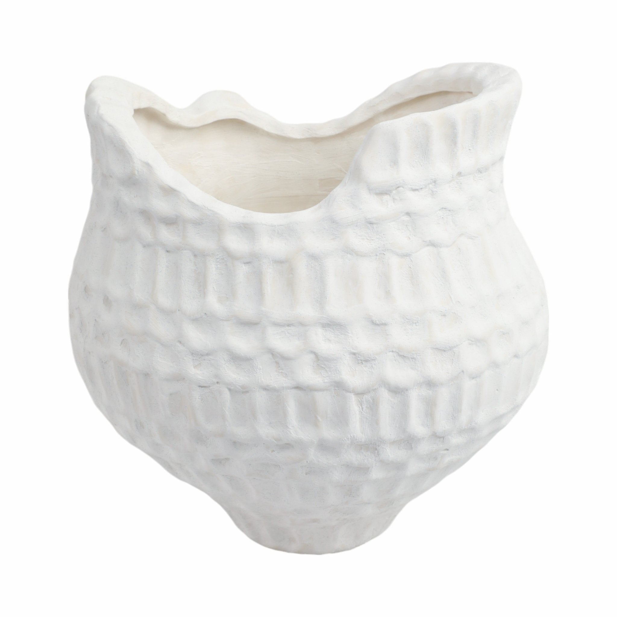 callan 3d Printed Porcelain Vase, Ivory Vases and Jars| Sagebrook Home