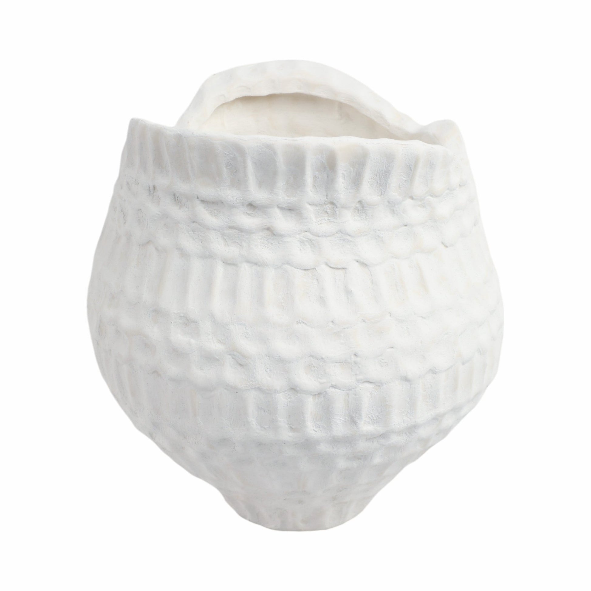 callan 3d Printed Porcelain Vase, Ivory Vases and Jars| Sagebrook Home