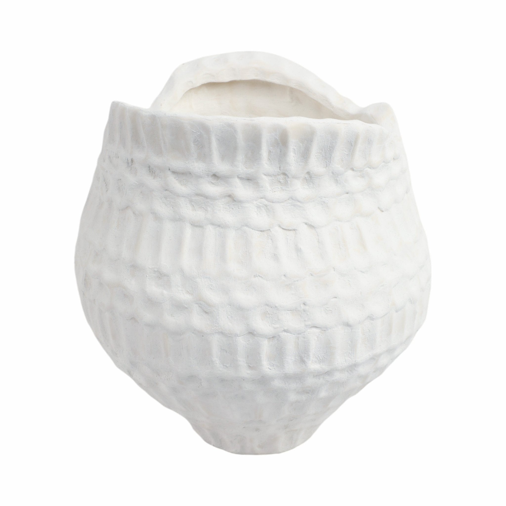 callan 3d Printed Porcelain Vase, Ivory Vases and Jars| Sagebrook Home