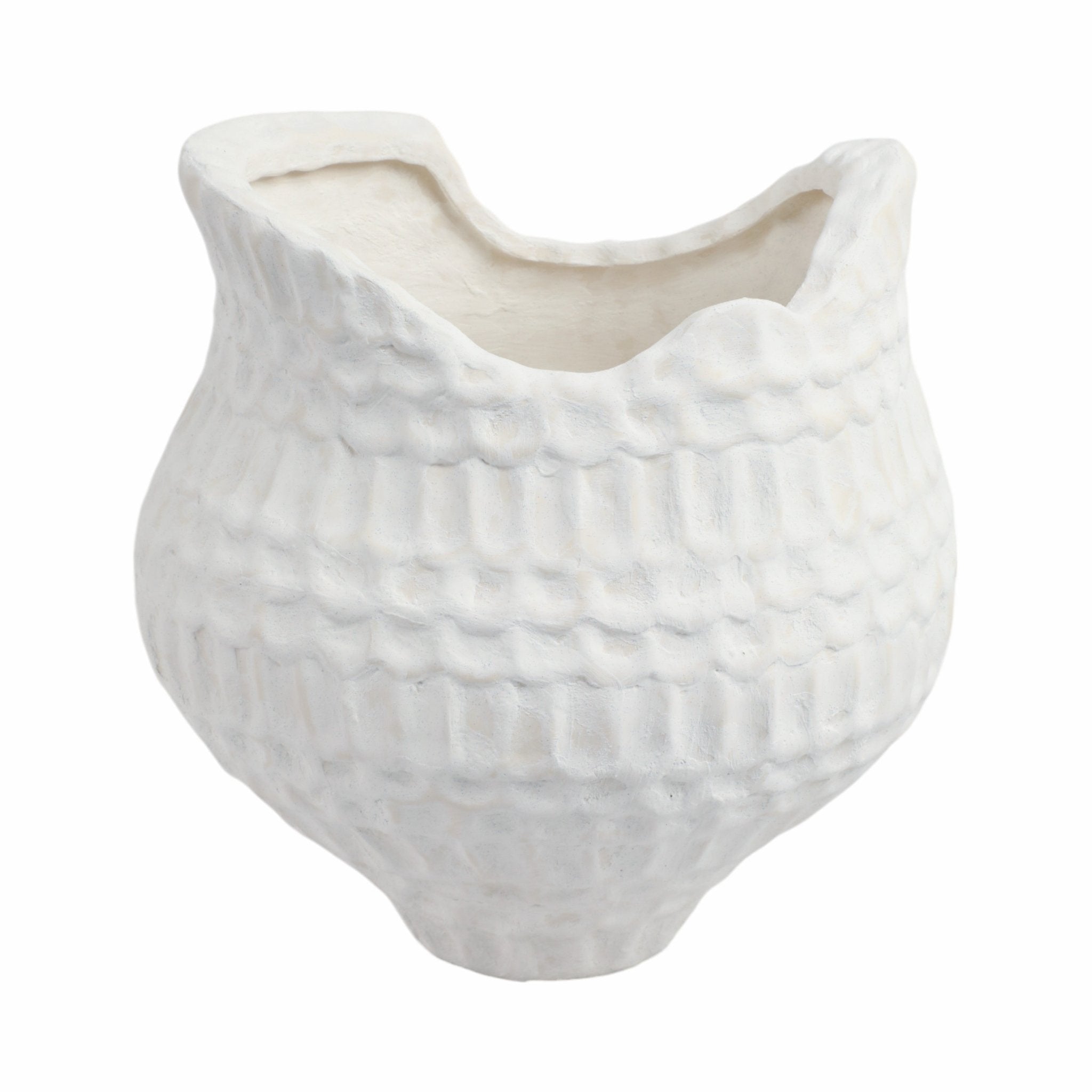 callan 3d Printed Porcelain Vase, Ivory Vases and Jars| Sagebrook Home
