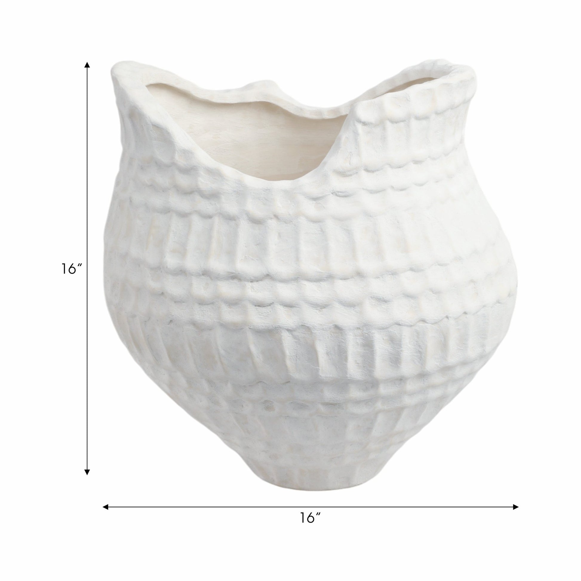 callan 3d Printed Porcelain Vase, Ivory Vases and Jars| Sagebrook Home