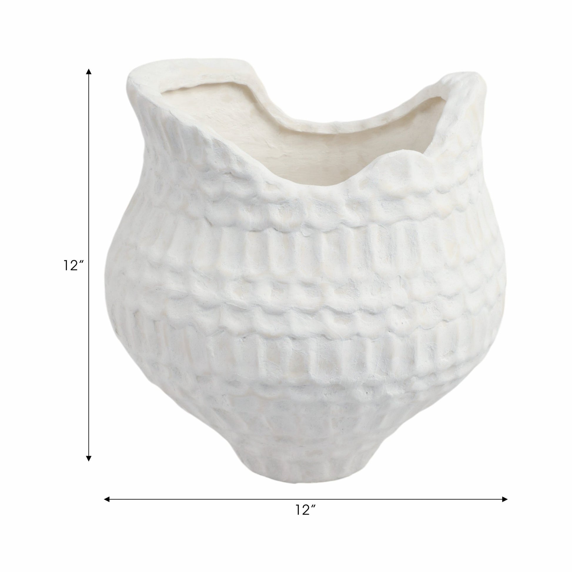 callan 3d Printed Porcelain Vase, Ivory Vases and Jars| Sagebrook Home