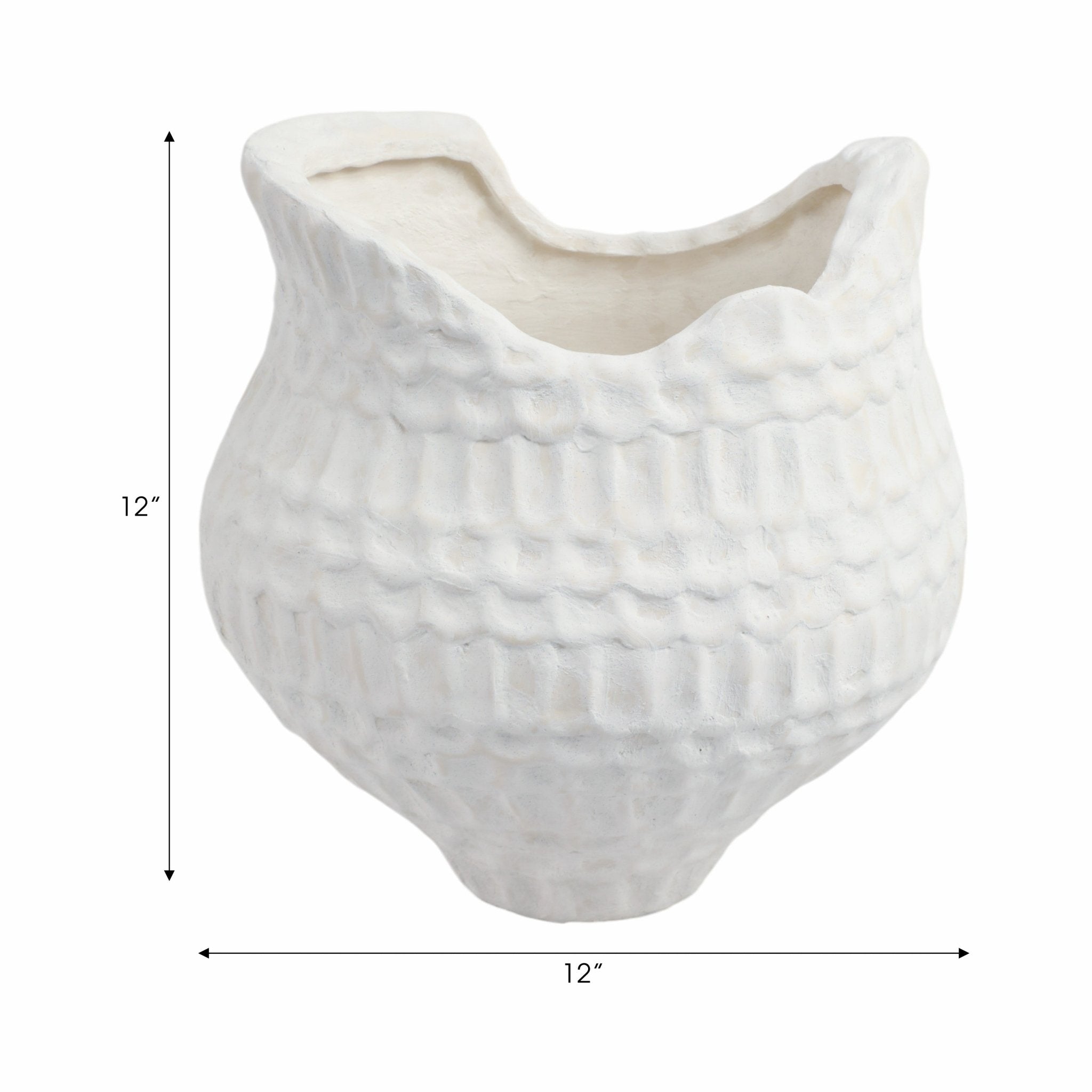 callan 3d Printed Porcelain Vase, Ivory Vases and Jars| Sagebrook Home