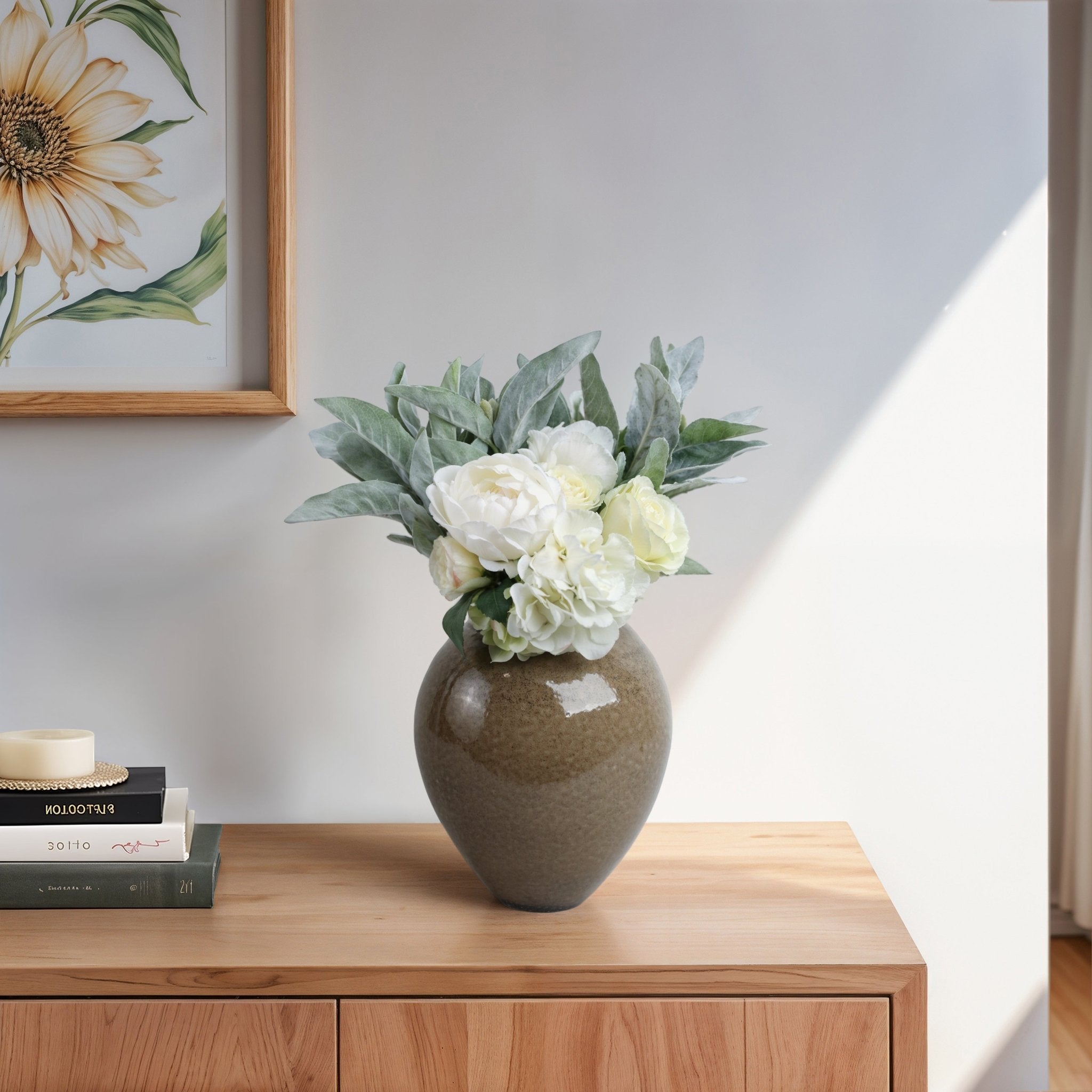 Callen Porcelain Vase, Brown Vases and Jars| Sagebrook Home