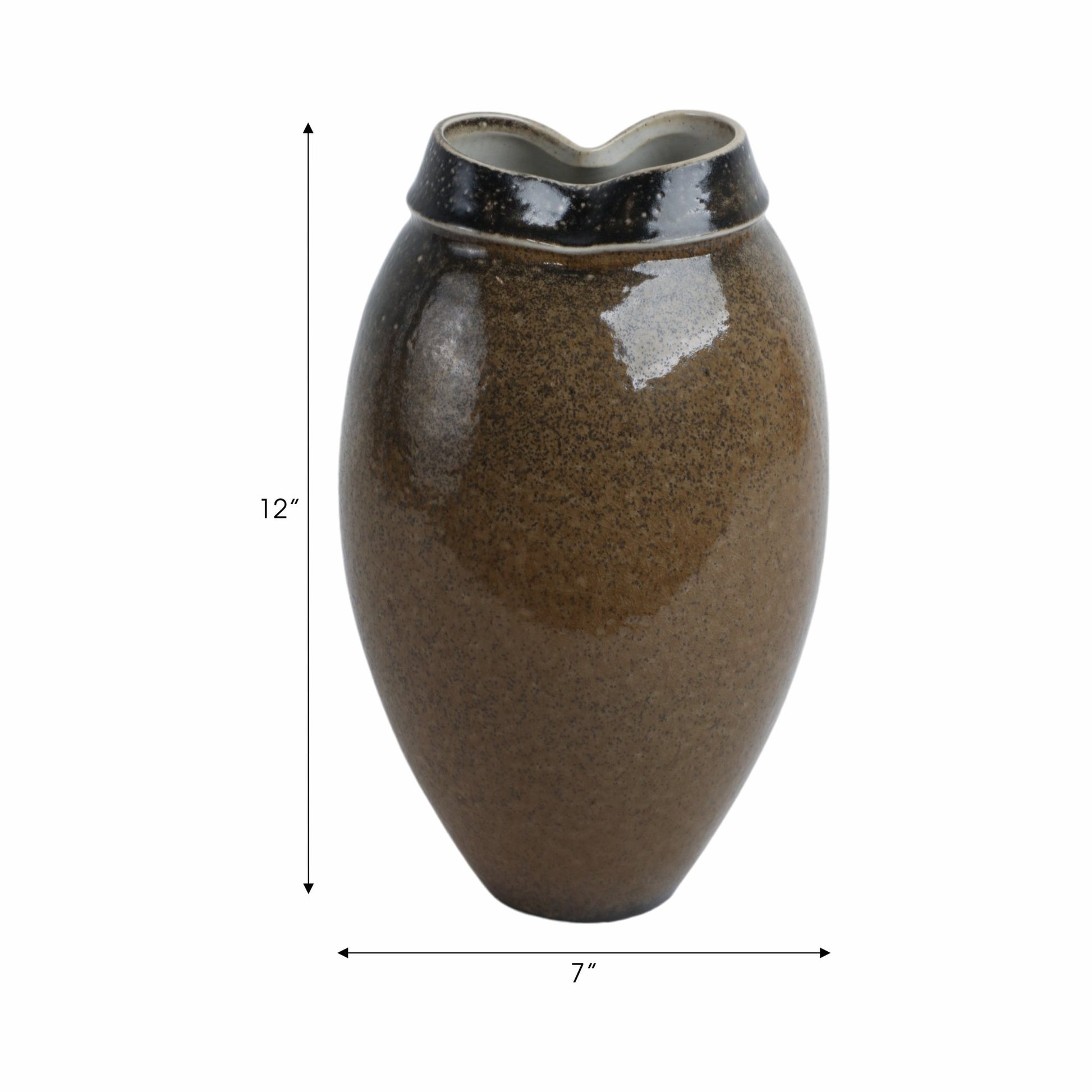 Callen Porcelain Vase, Brown Vases and Jars| Sagebrook Home