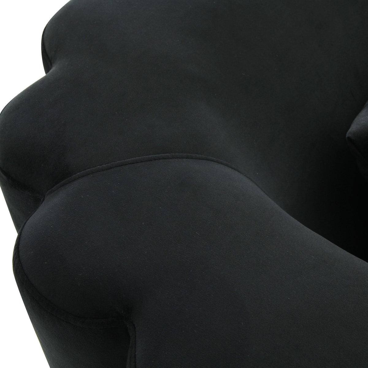 Callie Black Velvet Sofa Sofas & Loveseats| TOV