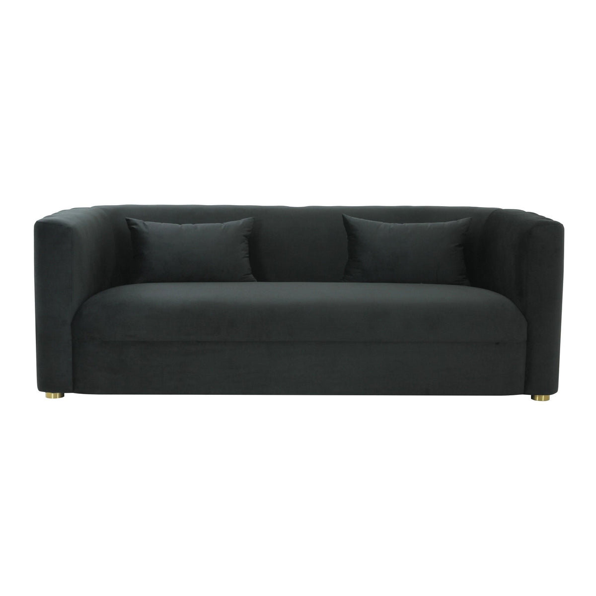 Callie Black Velvet Sofa Sofas & Loveseats| TOV