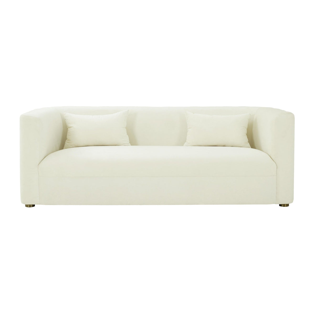 Callie Cream Velvet Sofa Sofas & Loveseats| TOV