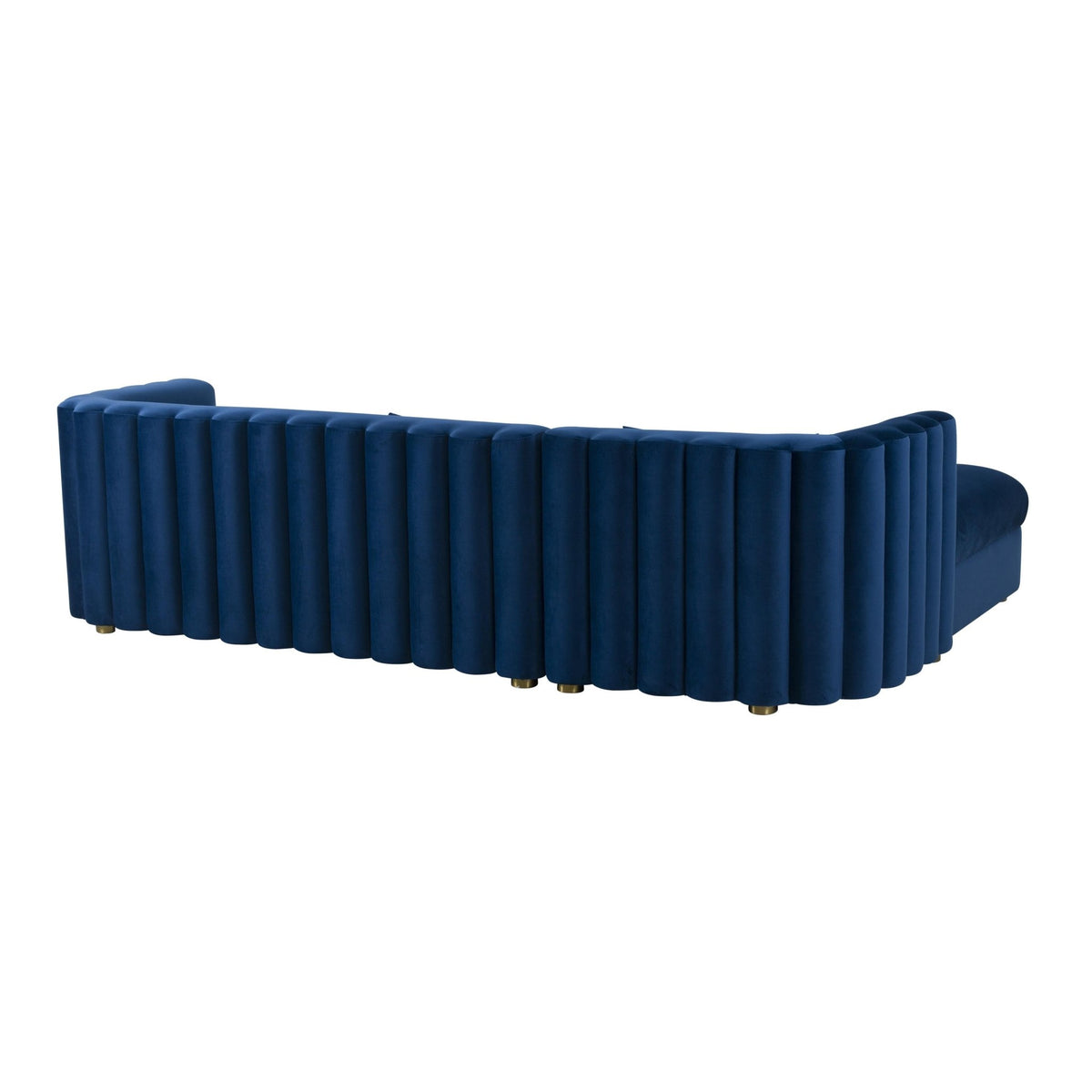 Callie Navy Velvet Sectional - LAF Sectionals| TOV