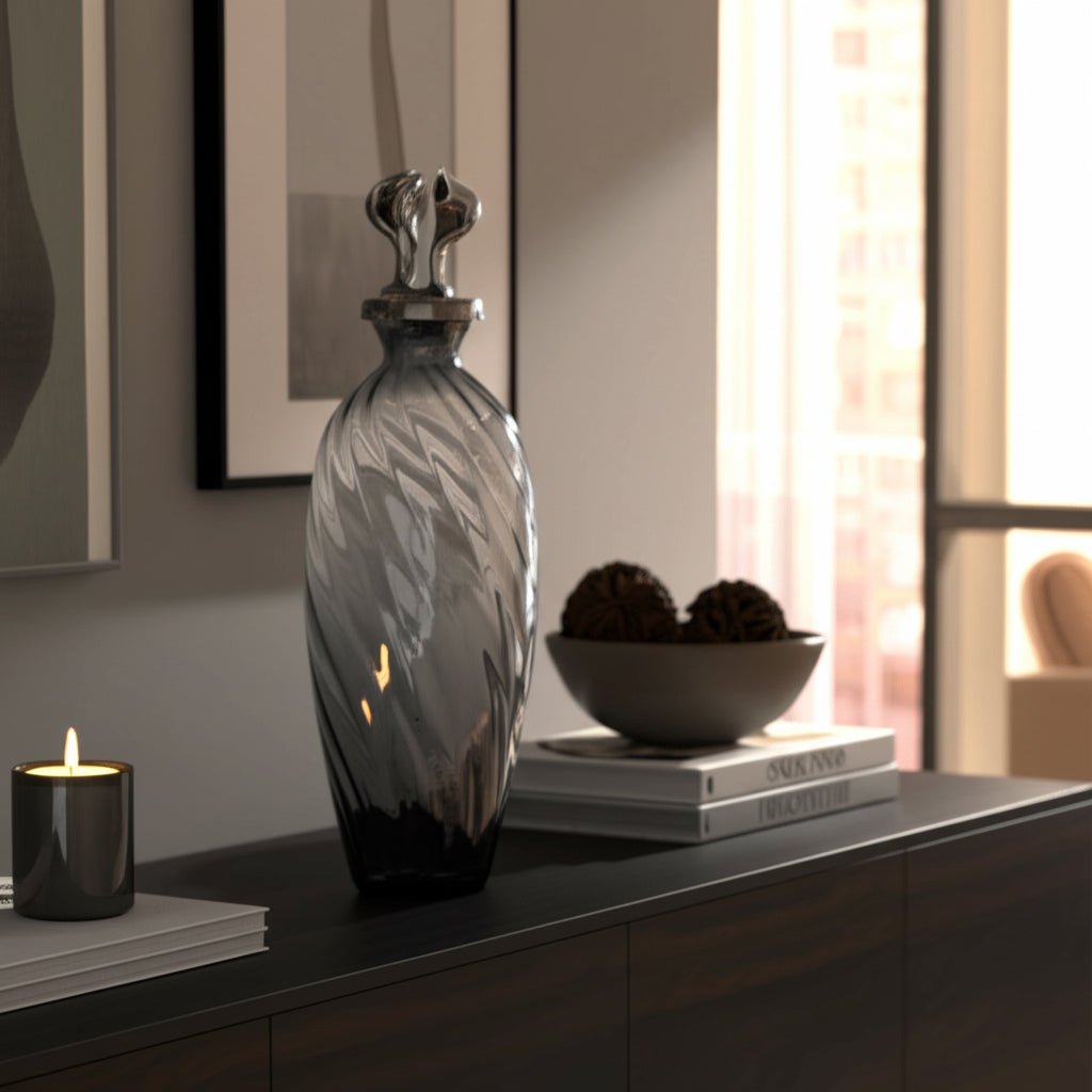 CALLINE BOTTLE WITH TOPPER Vases and Jars| Sagebrook Home