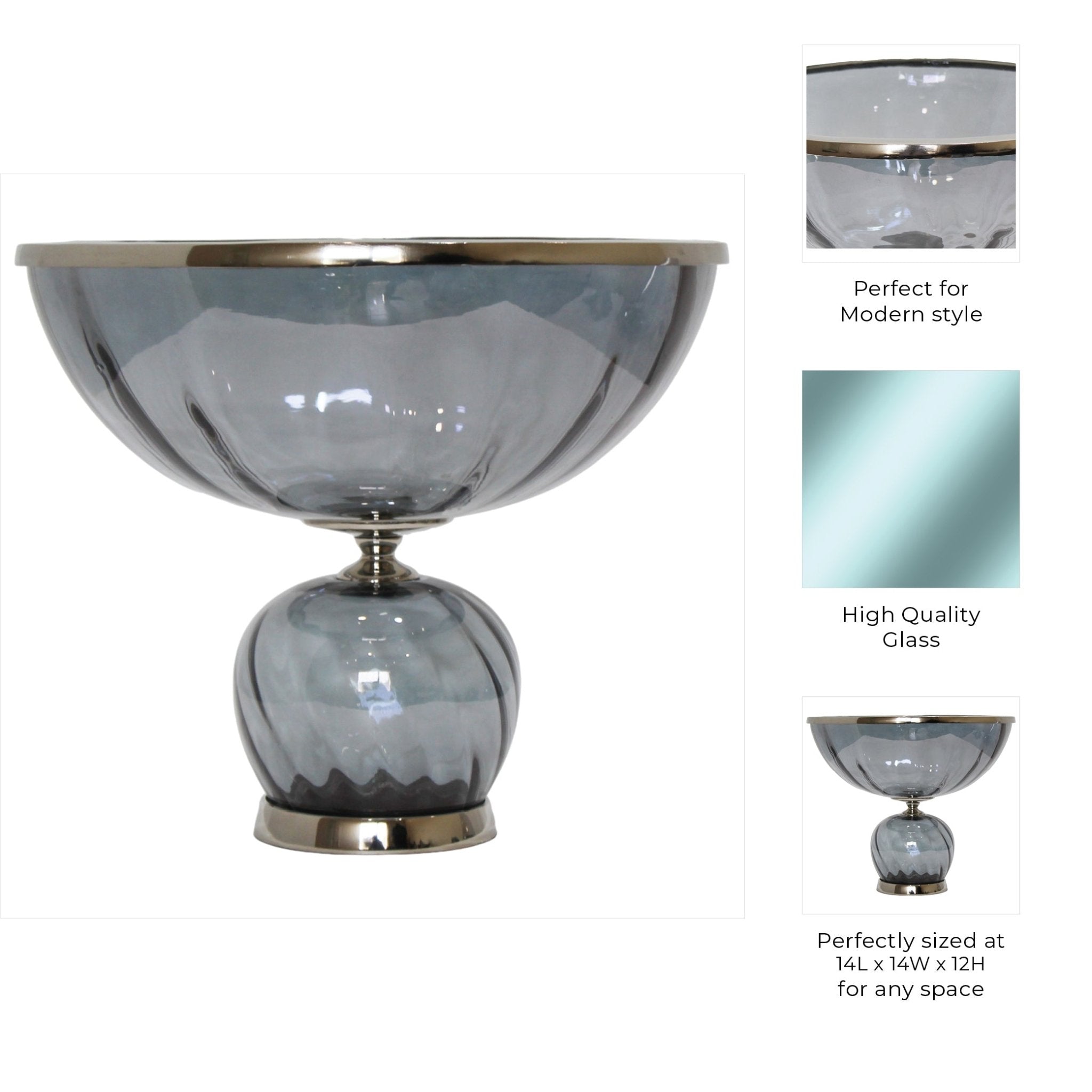 CALLINE GLASS BOWL Vases and Jars| Sagebrook Home