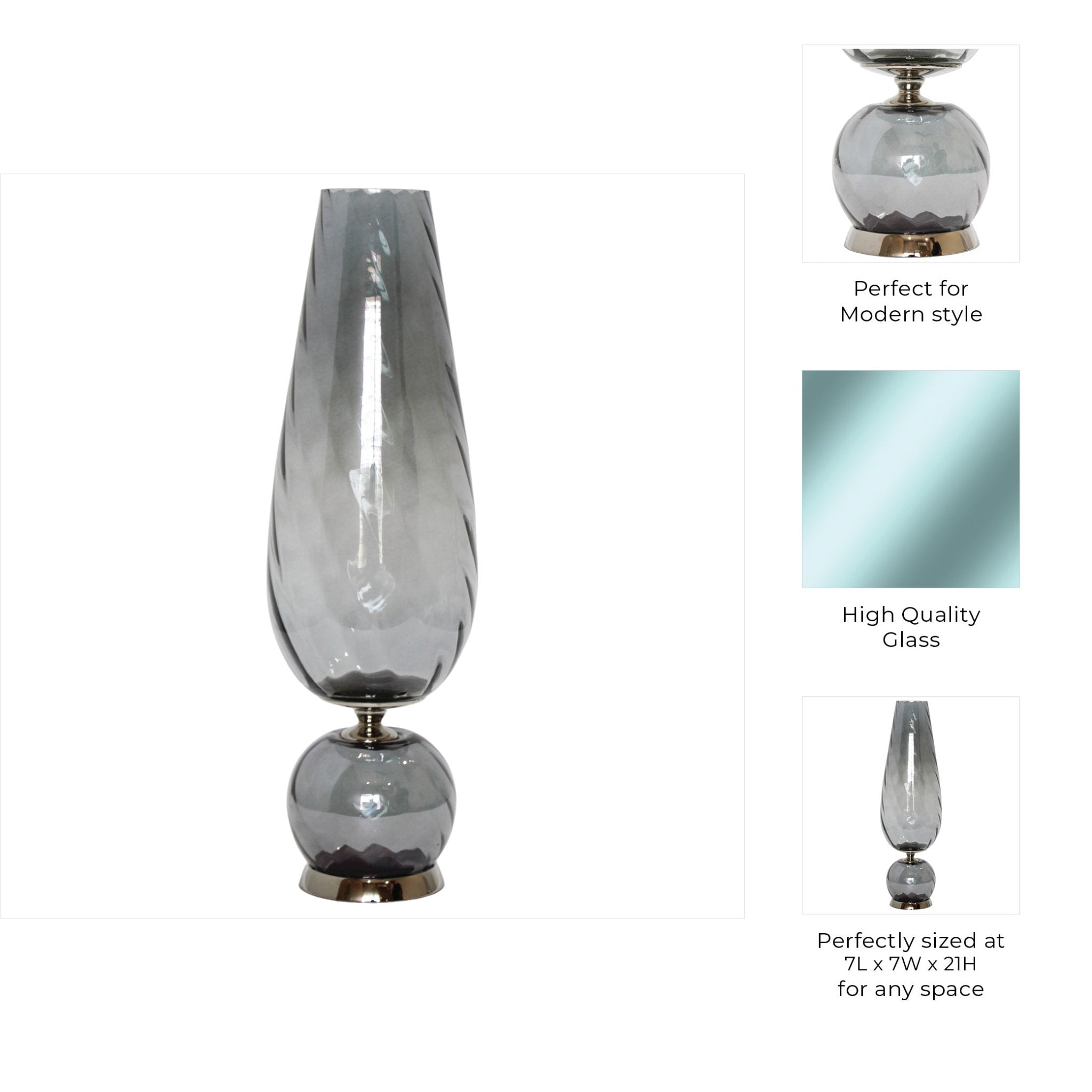 Calline Glass Vase Vases and Jars| Sagebrook Home