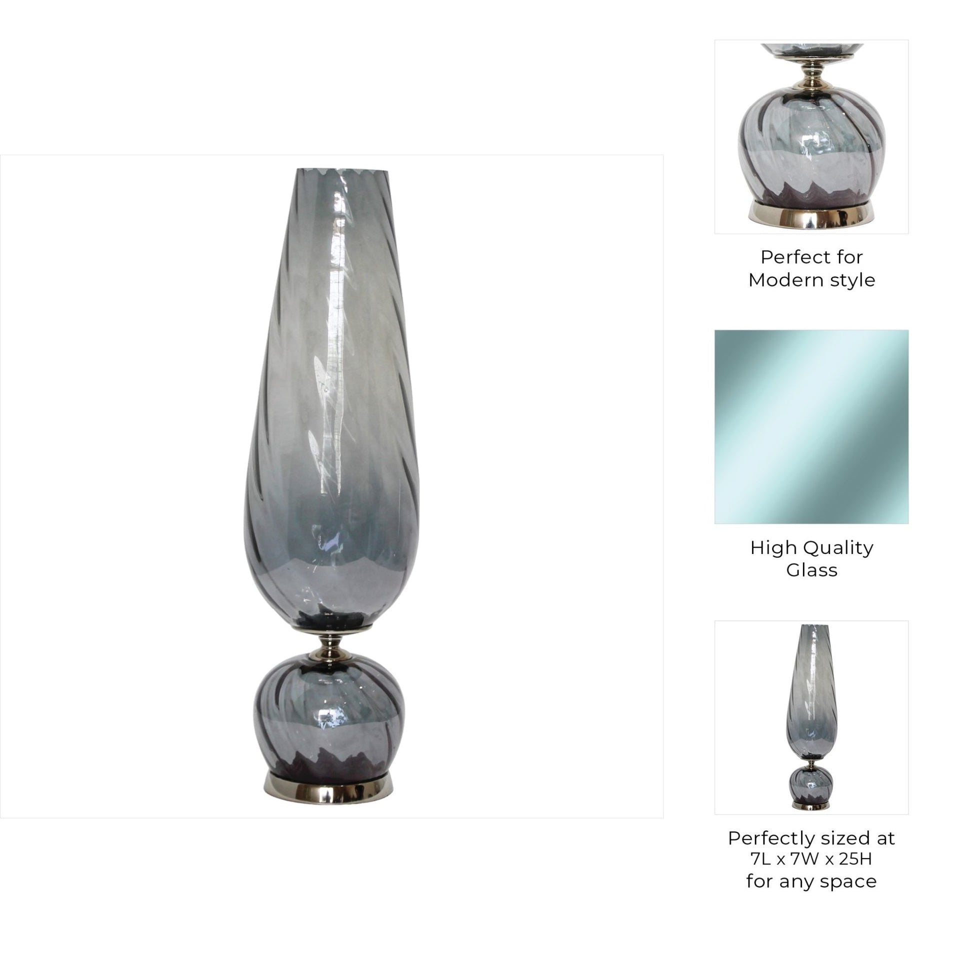 Calline Glass Vase Vases and Jars| Sagebrook Home
