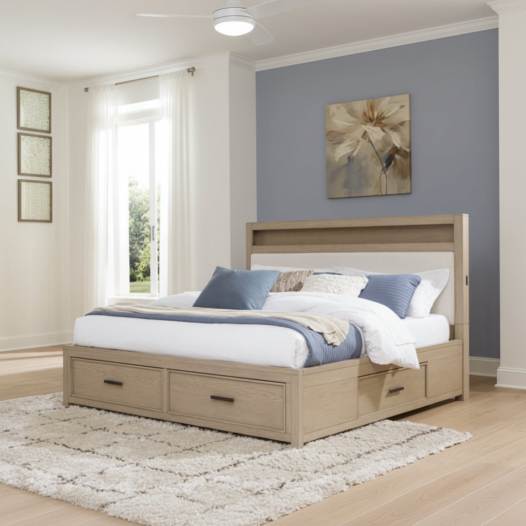 Calmoro Queen Bookcase Bed Beds| Ashley Homestore