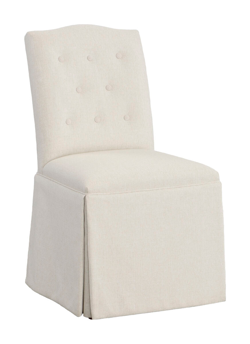 Camel Short Back Skirted Dining Chair Dining Chairs| Fairfield Chair