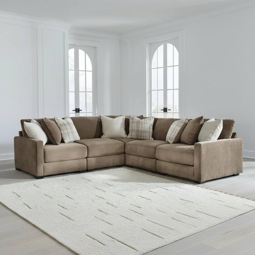 Camellia-Court 5-Piece Sectional Sectionals| Ashley Homestore