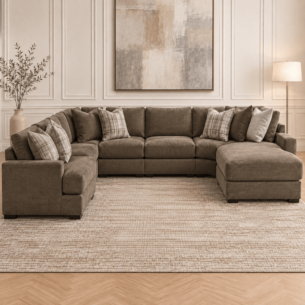 Camellia-Court 5-Piece Sectional with Chaise Sectionals| Ashley Homestore