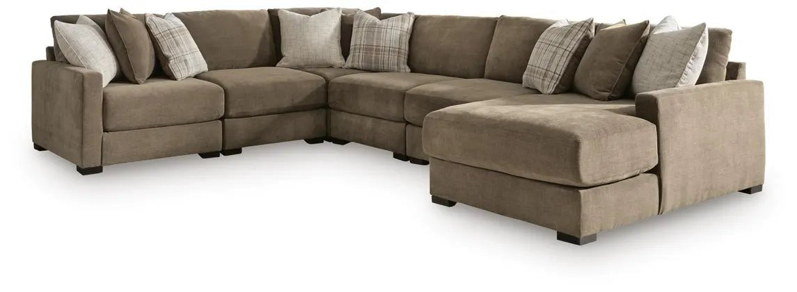 Camellia-Court 6-Piece Sectional with Chaise Sectionals| Ashley Homestore