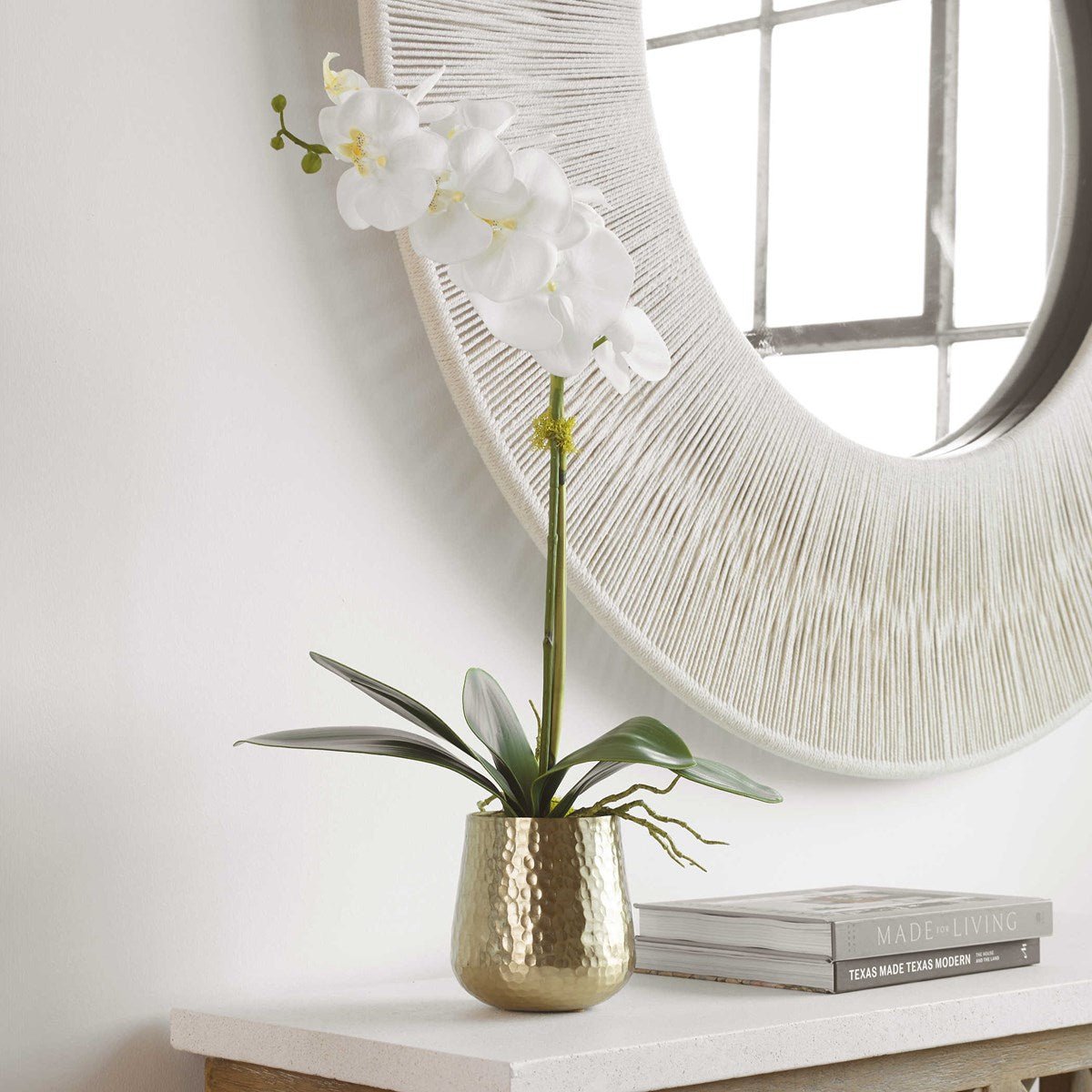 Cami Orchid, Brass Table Decors| Uttermost