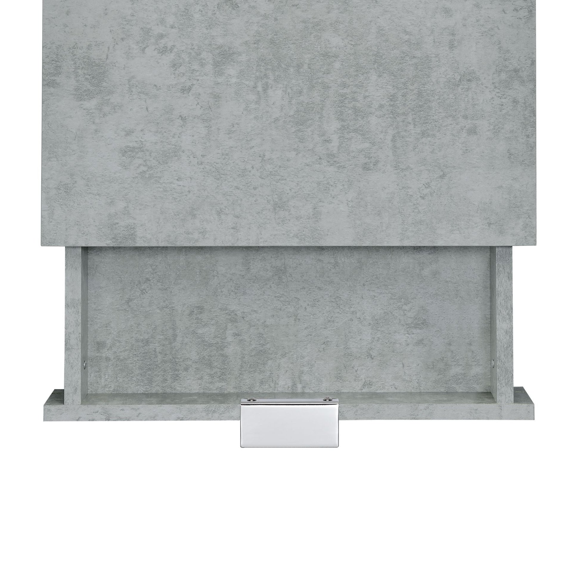 Camila Accent Nightstand with Cement Top in Chrome Nightstands| ROOTS FURNITURE