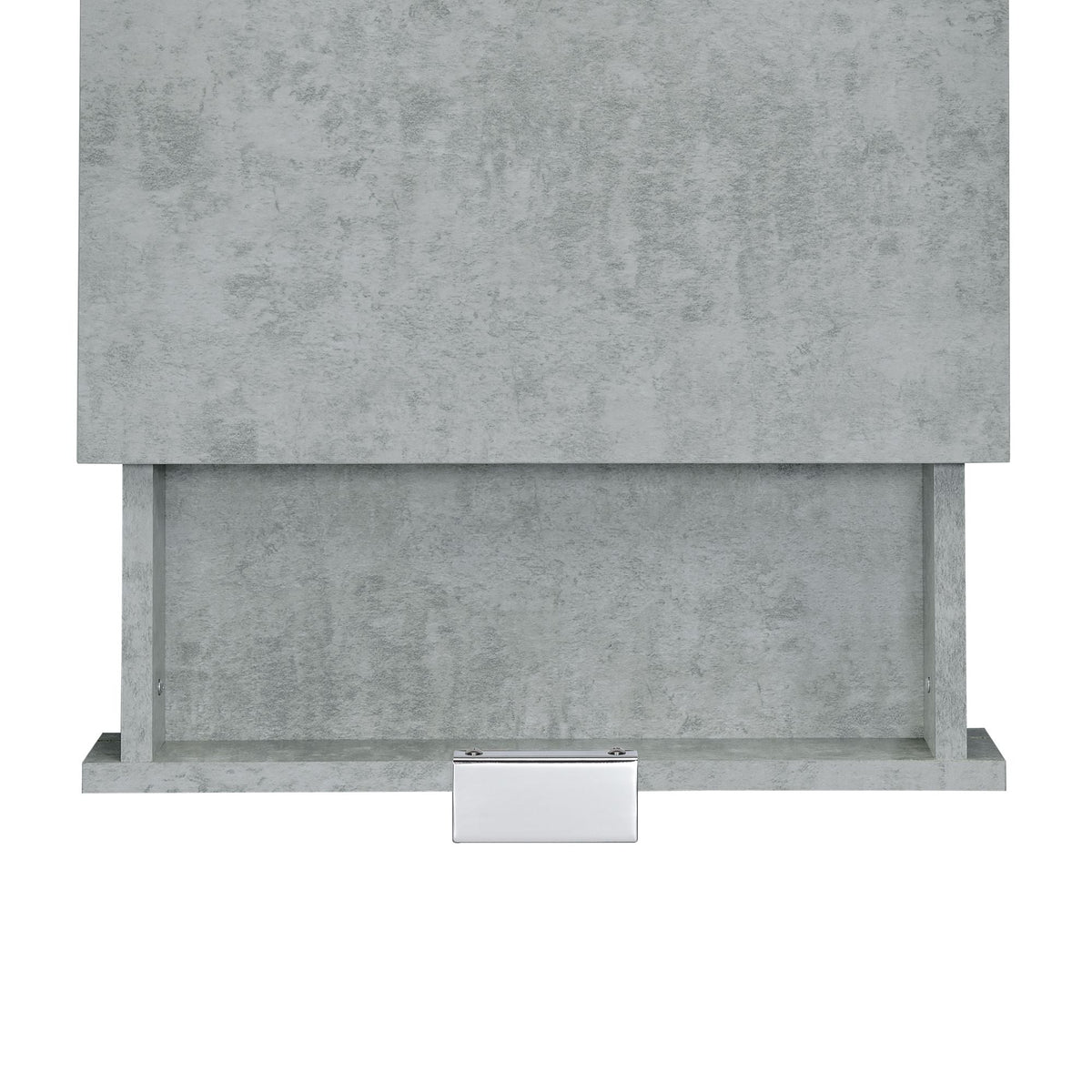 Camila Accent Nightstand with Cement Top in Chrome Nightstands| ROOTS FURNITURE