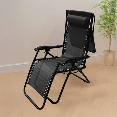 Camping Chair with Full Recline Bed Feature – Comfortable Design for Travel & Relaxation . - Al Rugaib Furniture