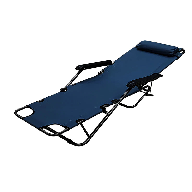 Camping Chair with Full Recline Bed Feature – Comfortable Design for Travel & Relaxation . - Al Rugaib Furniture