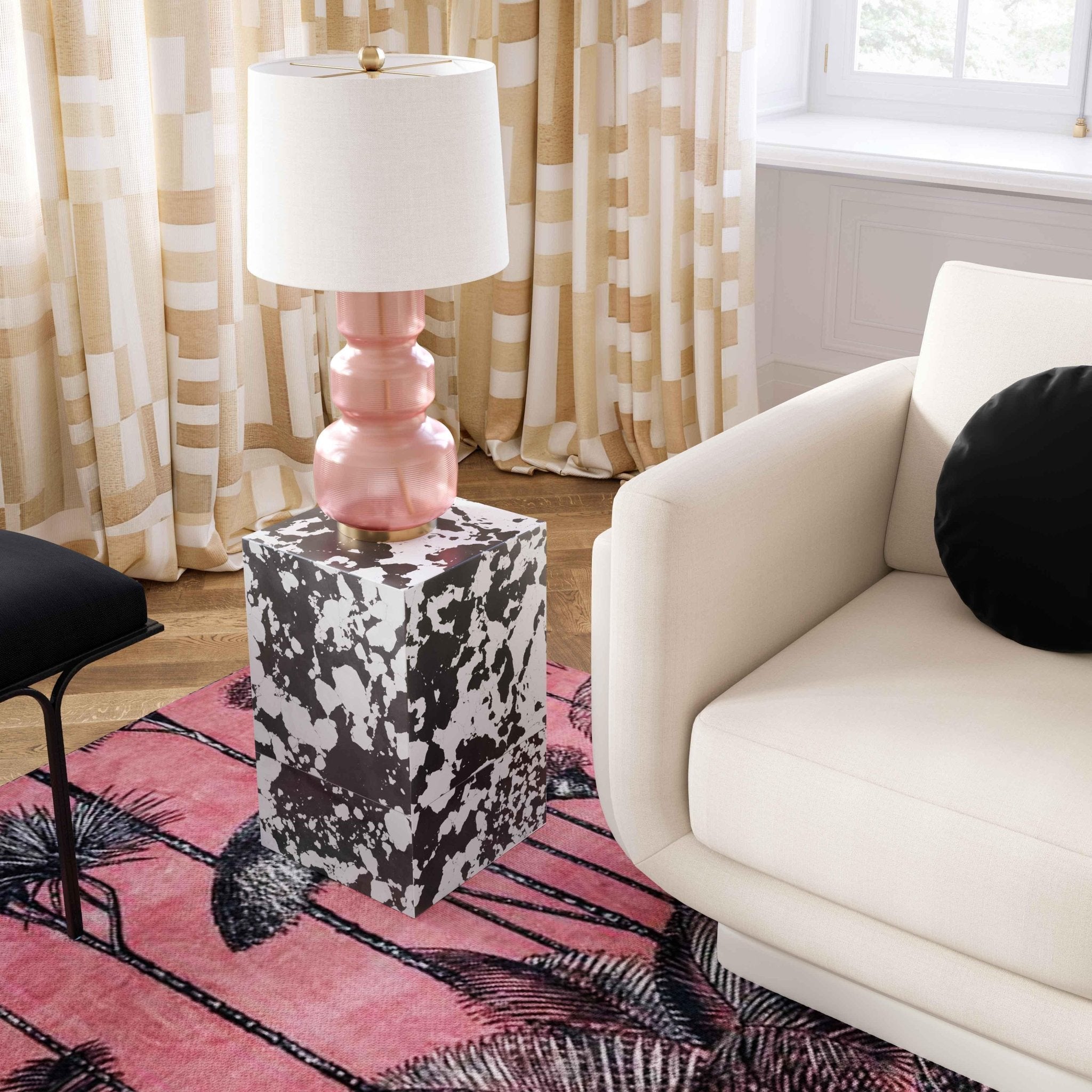 Camryn Spotted Resin Side Table Accent & End Tables| TOV