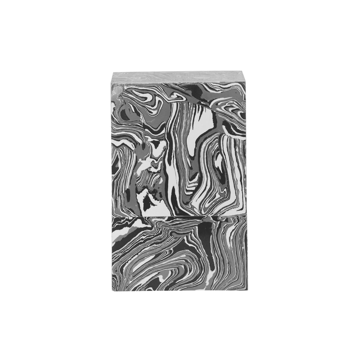 Camryn Swirled Resin Side Table End Tables| TOV