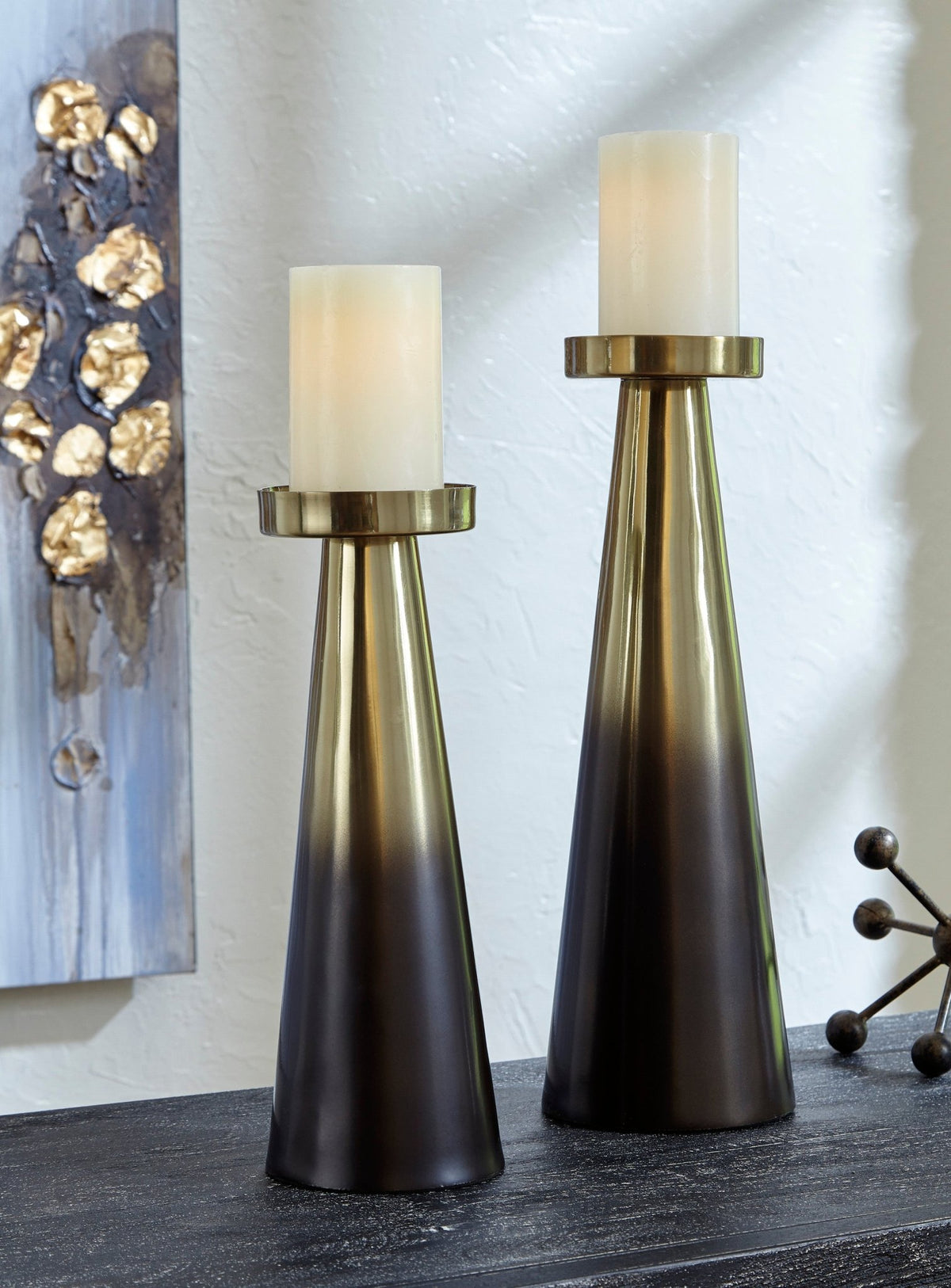 CANDLE HOLDER SET (2/CN) Candle Holders| Ashley Homestore