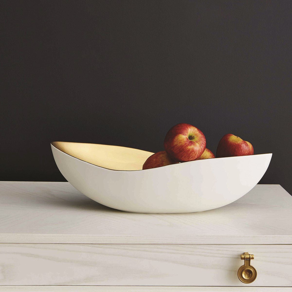 Canoe Bowl Matte - White Table Decors| Uttermost
