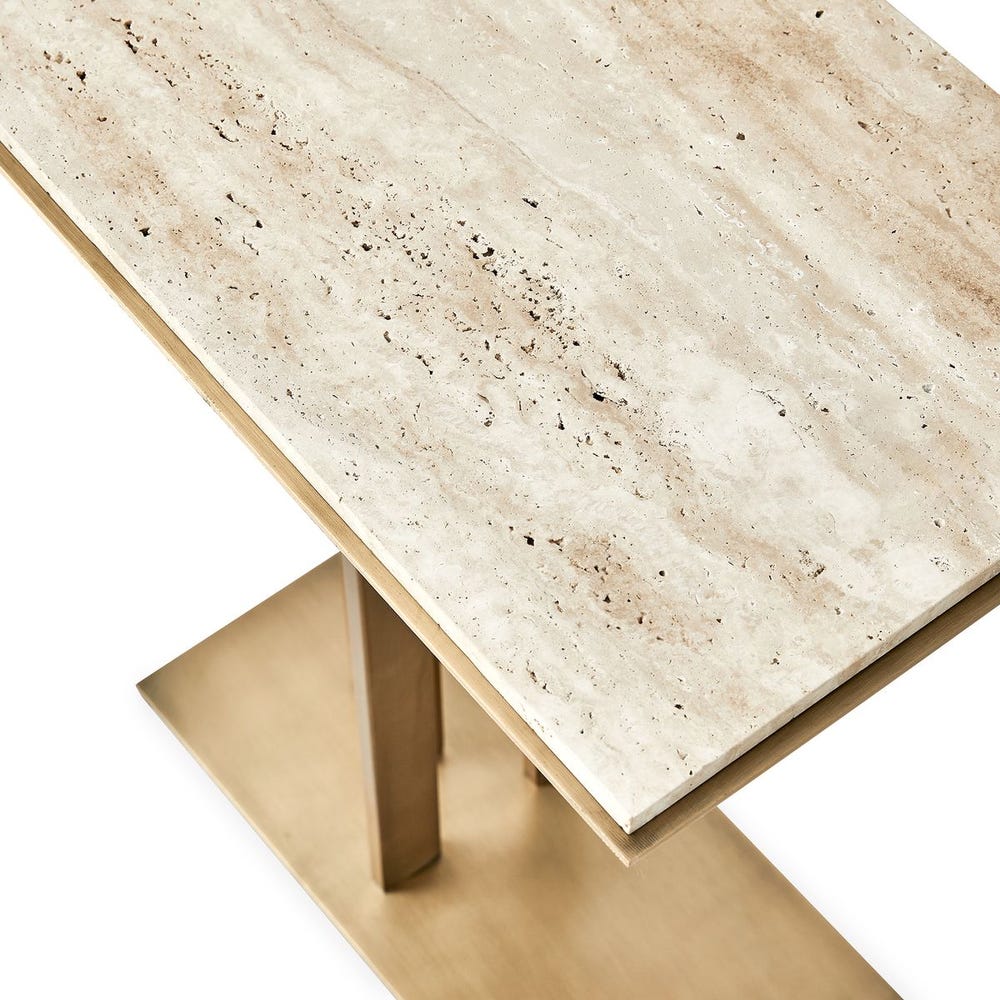 Cantilever Accent Table - Travertine Accent & End Tables| Uttermost