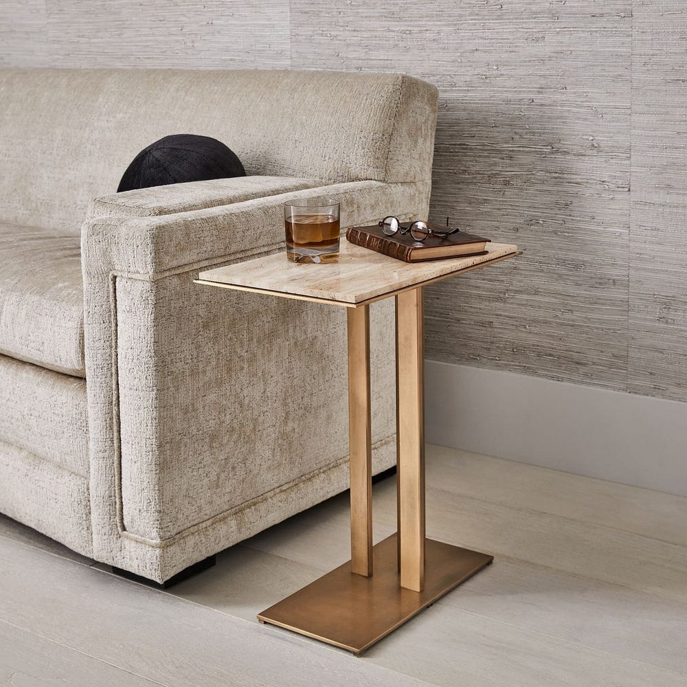 Cantilever Accent Table - Travertine Accent & End Tables| Uttermost