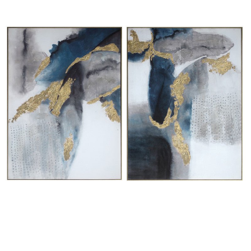 Canvas Print with 50% Handpaint with Gold Foil with Gold PS Wall Art| Crestview